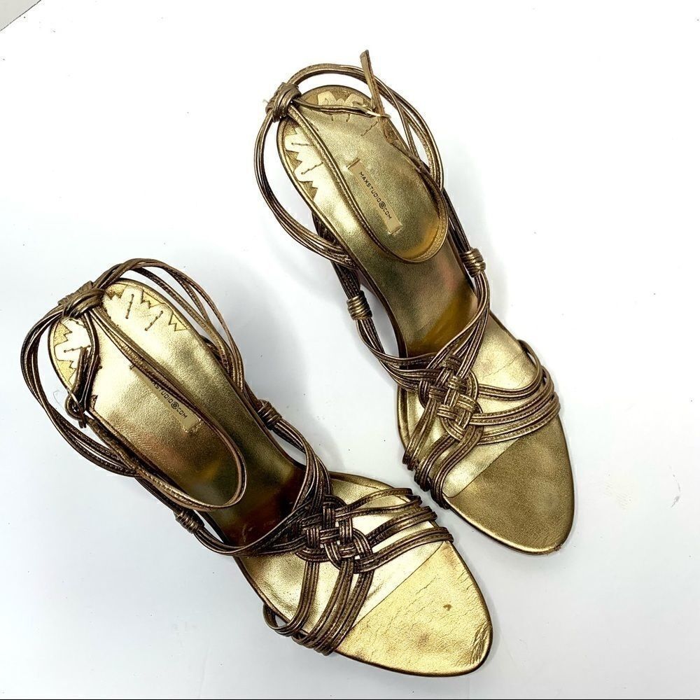 Max Studio Bronze Wedge Heels - Picture 5 of 7